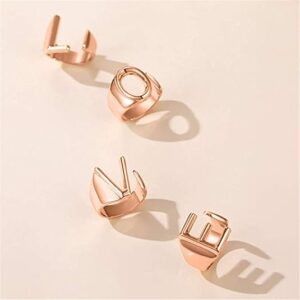 Minimalist Name Initial Ring